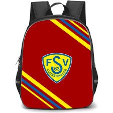 Luckenwalde Football Club Backpack School Bag StudentPack - Large Logo With Stripe