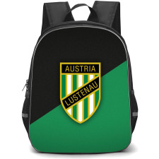 SC Austria Lustenau Backpack School Bag StudentPack - Logo In Green And Black Background