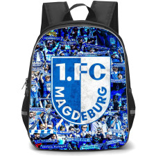 1. FC Magdeburg Backpack School Bag StudentPack - Logo Fans Cheering Background Football Club