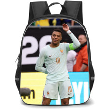 Kylian Mbappe Backpack School Bag StudentPack - Kylian Mbappe Jersey Number 10 France National Team Iconic Match Celebration Poster