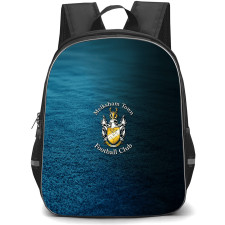 Melksham Town Football Club Backpack School Bag StudentPack - Melksham Town Football Club with Logo Dark Grass Effect