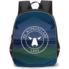 FC Midtjylland Football Club Backpack School Bag StudentPack - Logo Stadium Field Background