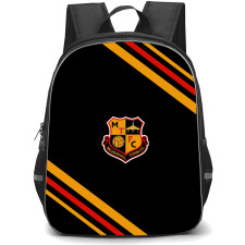 Mildenhall Town Football Club Backpack School Bag StudentPack - Mildenhall Town Football Club Large Logo With Stripe