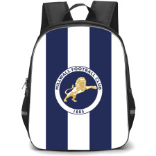 Millwall F.C. Backpack StudentPack - Millwall F.C. Logo On Blue White Stripe Background