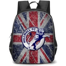 Millwall F.C. Backpack StudentPack - Millwall F.C. Logo On British Vintage Flag Background