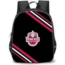 Club Deportivo Mineros de Zacatecas Backpack School Bag StudentPack - Club Deportivo Mineros de Zacatecas Large Logo With Stripe