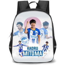 Kaoru Mitoma Backpack StudentPack - Kaoru Mitoma Collage White Background