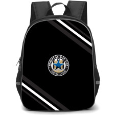 Newcastle Blue Star Football Club Backpack School Bag StudentPack - Newcastle Blue Star Football Club Large Logo With Stripe