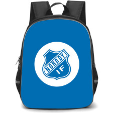 Norrby IF Backpack School Bag StudentPack - Norrby IF Logo On White Round Blue Background Football Club