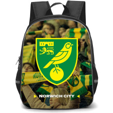 Norwich City F.C. Backpack StudentPack - Norwich City F.C. Logo On Gallery Background