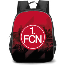 1. FC Nürnberg Backpack School Bag StudentPack - Logo Team Collage Red And Black Poster Football Club