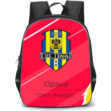 SFC Opava Backpack School Bag StudentPack - Logo Poster In Red Background