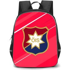 Orgryte IS Backpack School Bag StudentPack - Orgryte IS Logo On Red Background Football Club