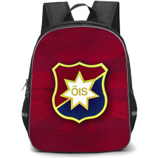 Orgryte IS Backpack School Bag StudentPack - Orgryte IS Logo On Red Wine Background Football Club