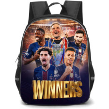 PSG UEFA Champions League 2026 Backpack School Bag StudentPack - PSG UEFA Champions League 2026 Trophy Victory Fireworks Poster