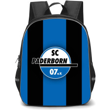 SC Paderborn 07 Backpack School Bag StudentPack - Logo In Blue And Black Stripe Background Football Club