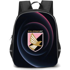 Palermo FC Backpack School Bag StudentPack - Logo In Pink And Black Abstract Background