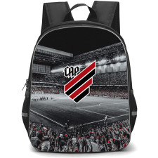 Club Athletico Paranaense Backpack School Bag StudentPack - Club Athletico Paranaense Stadium with Logo Crowd Effect