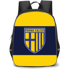 Parma Calcio 1913 Backpack School Bag StudentPack - Logo In Navy And Yellow Background