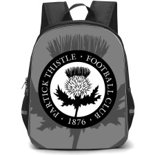 Partick Thistle Backpack School Bag StudentPack - Logo Overlay In Gray Background Football Club