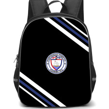 Portishead Town Football Club Backpack School Bag StudentPack - Portishead Town Football Club Large Logo With Stripe