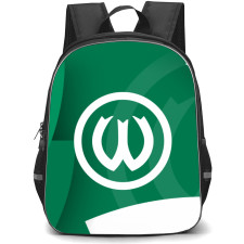 Warta Poznan Backpack School Bag StudentPack - Logo In Green And White Background