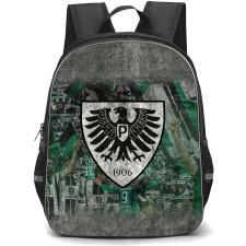 SC Preußen Münster Backpack School Bag StudentPack - Logo Team Grunge Background Football Club
