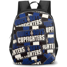 Quick Boys Backpack School Bag StudentPack - Logo Wordmark Sticker Collage Football Club