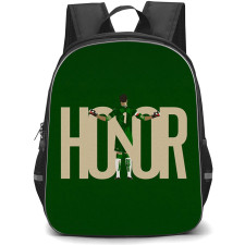 Racing De Santander Backpack School Bag StudentPack - Racing De Santander Honor Minimalist Art On Green Background Football Club