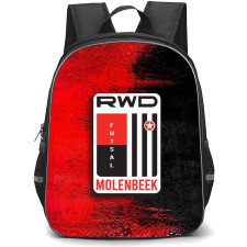 RWDM Backpack School Bag StudentPack - Large Logo In Red And Black Background Football Club