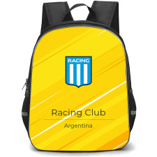 Racing Club Backpack School Bag StudentPack - Racing Club Logo with Diagonal Stripe Yellow Effect