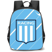 Racing Club Backpack School Bag StudentPack - Racing Club Logo with Diagonal Stripe Sky Blue Effect