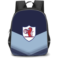 Raith Rovers Backpack School Bag StudentPack - Logo In Shades Of Blue Background Football Club
