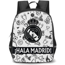 Real Madrid Backpack StudentPack - Real Madrid Black And White Halal Madrid Poster