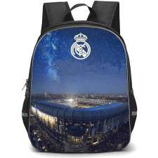 Real Madrid Backpack StudentPack - Real Madrid Logo On Stadium Night Scene Background