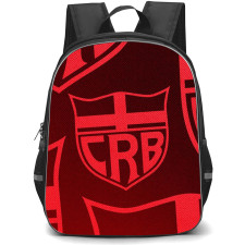Clube de Regatas Brasil Backpack School Bag StudentPack - Clube de Regatas Brasil with Logo Pattern Red Effect