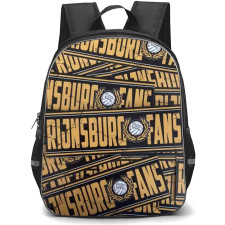 Rijnsburgse Boys Backpack School Bag StudentPack - Logo Wordmark Sticker Collage Football Club