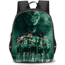 SC Covilha Backpack School Bag StudentPack - SC Covilha Champions Winning Celebration On Lion Background