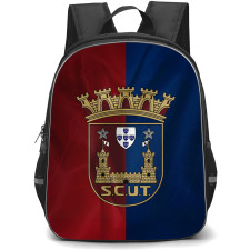 SCU Torreense Backpack School Bag StudentPack - SCU Torreense Logo On Red Blue Flag Background