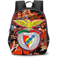 SL Benfica Backpack School Bag StudentPack - SL Benfica Logo On Collage Poster