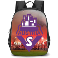SV Austria Salzburg Backpack School Bag StudentPack - Logo In Field Flare Background