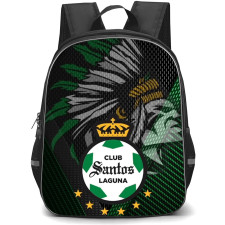 Club Santos Laguna, S.A. de C.V. Backpack School Bag StudentPack - Club Santos Laguna, S.A. de C.V. with Logo Diagonal Strip Green Wing Shadow
