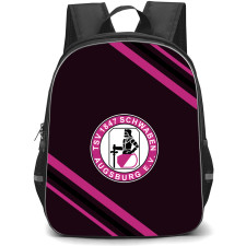 Schwaben Augsburg Football Club Backpack School Bag StudentPack - Large Logo With Stripe