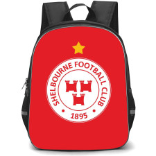 Shelbourne FC Backpack School Bag StudentPack - Logo In Red Background
