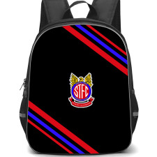Shifnal Town Football Club Backpack School Bag StudentPack - Shifnal Town Football Club Large Logo With Stripe