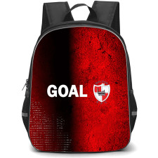 Shildon Association Football Club Backpack School Bag StudentPack - Shildon Association Football Club Logo with Dual Tone Red Effect