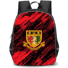 Sittingbourne Football Club Backpack School Bag StudentPack - Sittingbourne Football Club Logo with Red Black Diagonal Brush Effect