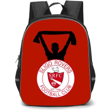 Sligo Rovers FC Backpack School Bag StudentPack - Logo Player Silhoutte Red Background