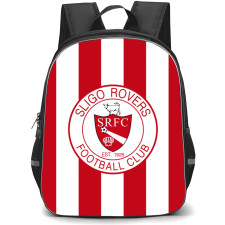 Sligo Rovers FC Backpack School Bag StudentPack - Logo Red And White Stripe Background