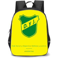 Club Social y Deportivo Defensa y Justicia Backpack School Bag StudentPack - Club Social y Deportivo Defensa y Justicia Argentina Logo with Yellow Background